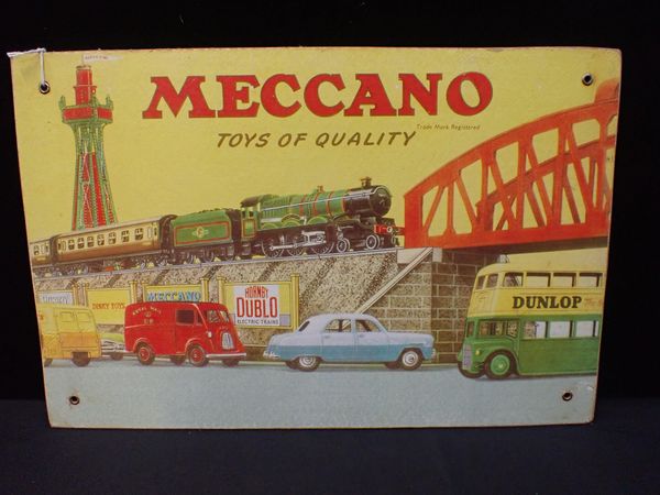 A MECCANO ADVERTISING SHOP CARD