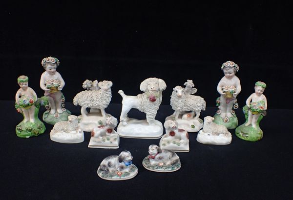 STAFFORDSHIRE SHEEP, A POODLE