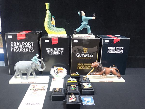 A COLLECTION OF GUINNESS RELATED CERAMICS BY ROYAL DOULTON AND COALPORT