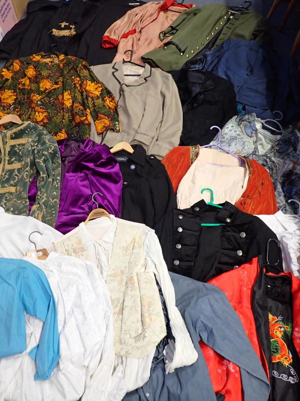 A QUANTITY OF CLOTHING, MOSTLY FANCY DRESS AND COSTUME