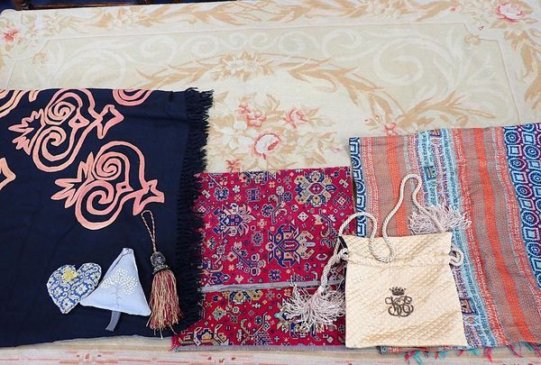 A WOOL WORK RUG, IN THE FRENCH TASTE