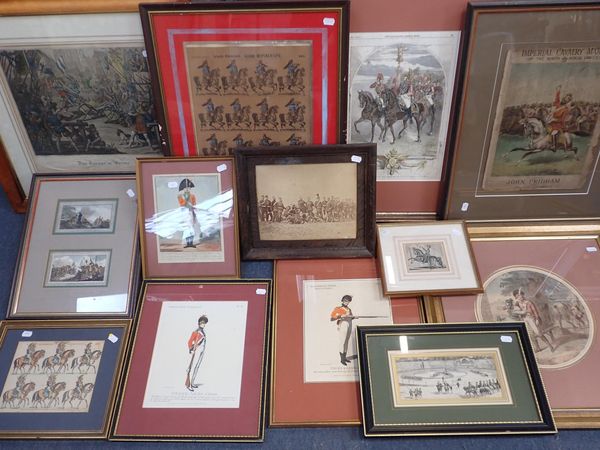 A COLLECTION OF 19TH CENTURY MILITARY PRINTS