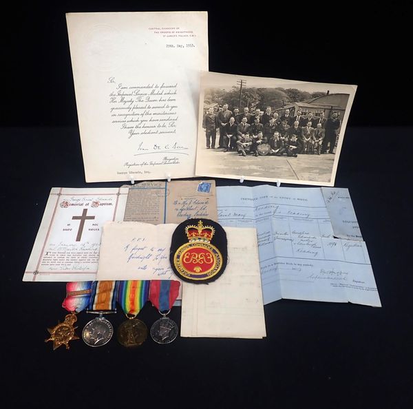 FOUR MEDALS TO PRIVATE G. EDMONDS, GRENADIER GUARDS