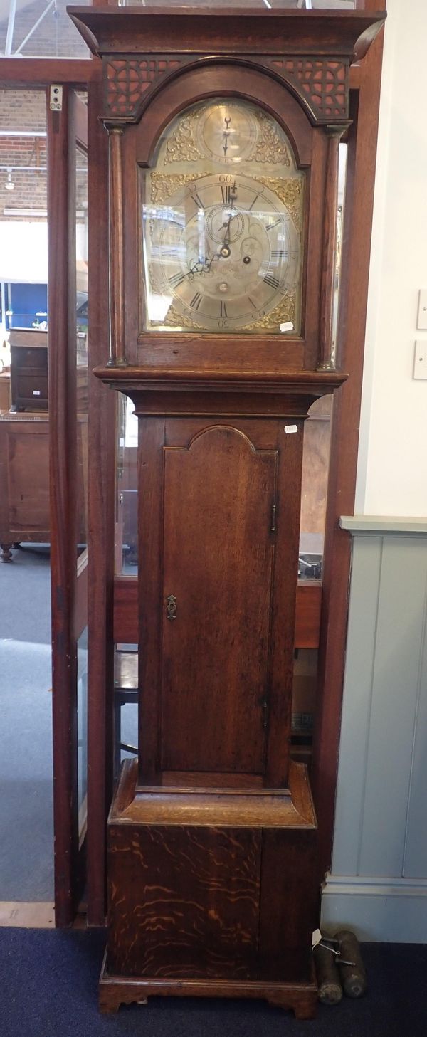 AN EIGHT-DAY LONGCASE CLOCK BY  JAMES YOUNG, PERTH