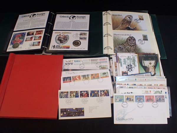 A BOX OF VARIOUS STAMPS