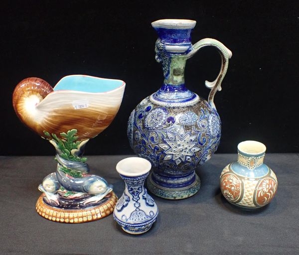 GERMAN STONEWARE WESTERWALD JUG