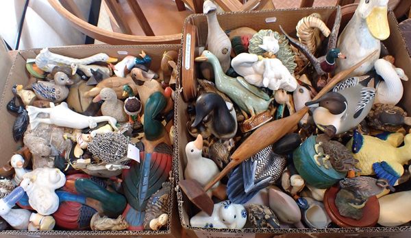 A COLLECTION OF MODEL DUCKS