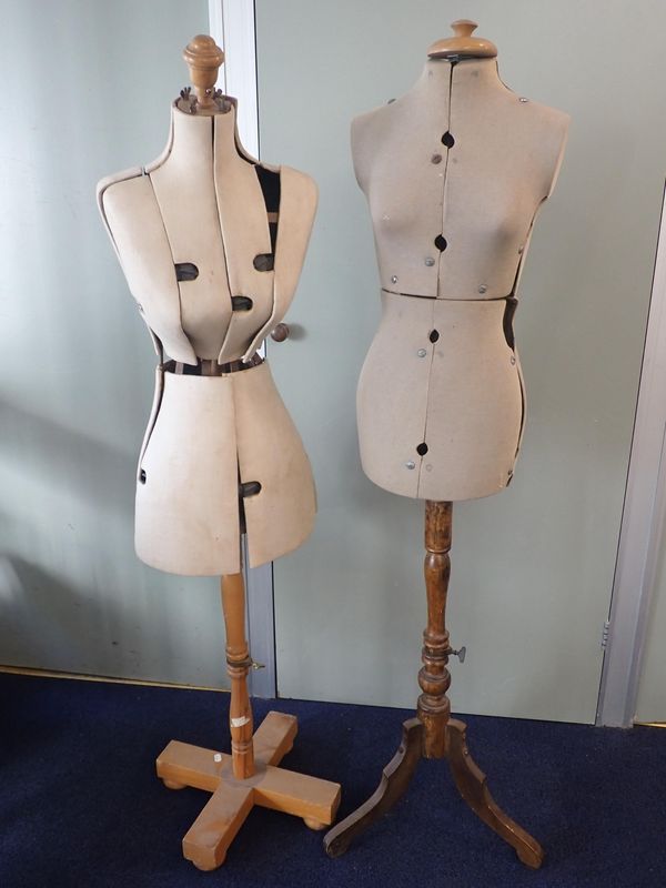 TWO VINTAGE DRESSMAKER'S DUMMIES