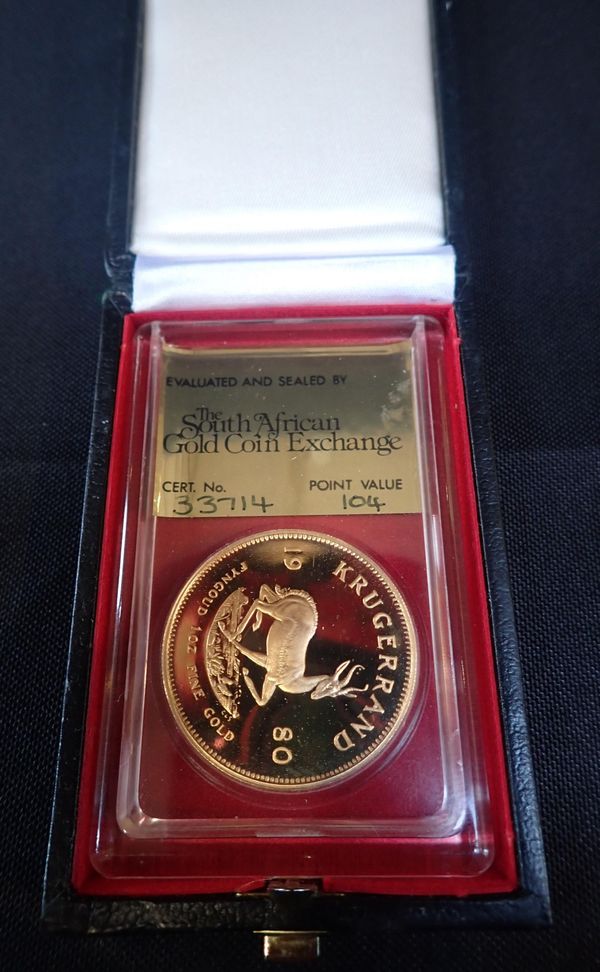 A 1980 GOLD KRUGERAND
