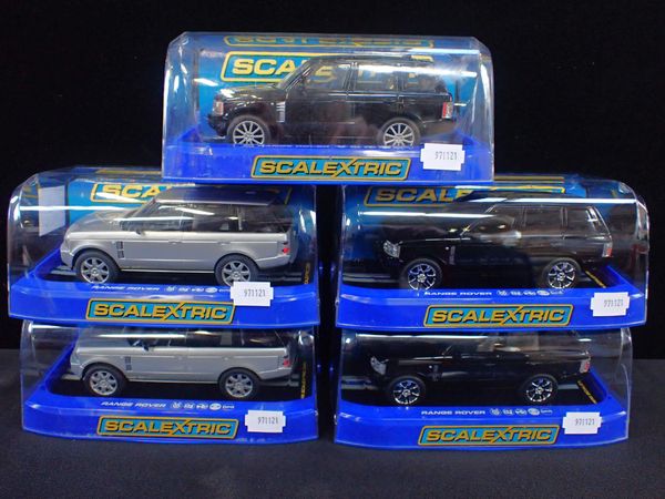 FIVE BOXED SCALEXTRIC 'RANGE ROVER' CARS