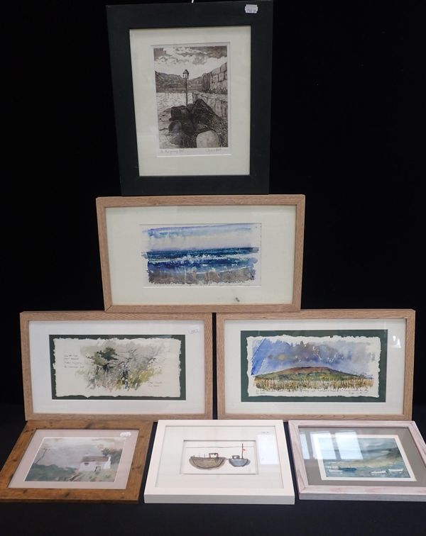 THREE WATERCOLOURS BY ROGER CURTIS