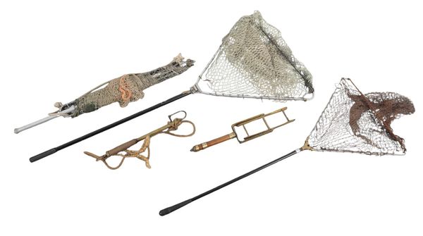 A HARDY BROTHER LTD FOLDING LANDING NET