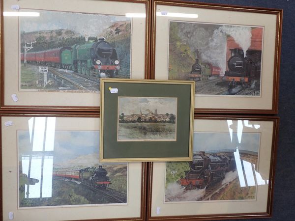 RENATE WORDEN: FOUR LIMITED EDITION RAILWAY PRINTS