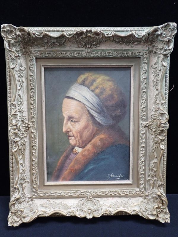 REMBRANDT'S MOTHER, A  PRACTICE PIECE BY A. SCHNEIDER