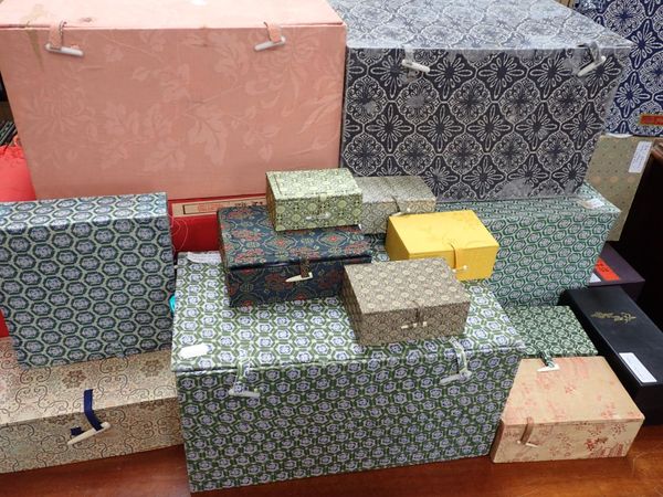 A COLLECTION OF CHINESE BOXES