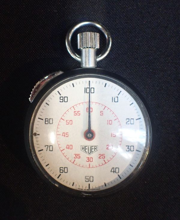 A HEUER STOPWATCH
