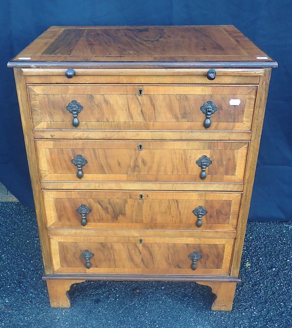 A QUEEN ANNE STYLE WALNUT 'BACHELOR' CHEST