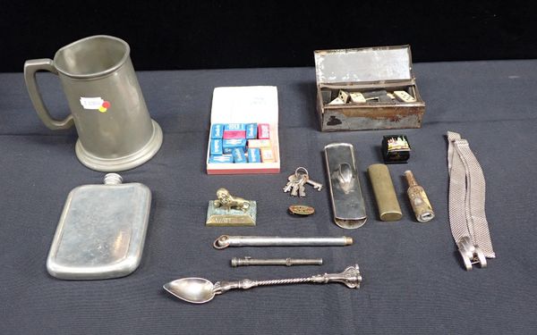 PEWTER MUG AWARED TO MEMBER A PARCHUTE REGIMENT 1968