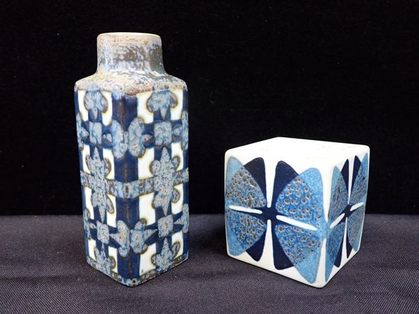 NILS THORSSON FOR ROYAL COPENHAGEN: A FAJANCE BACA TOTEM VASE