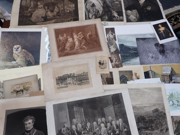 A QUANTITY OF ENGRAVINGS, MEZZOTINTS, AND OTHER PRINTS