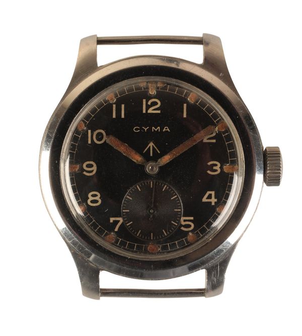 CYMA MILITARY: A GENTLEMAN'S STAINLESS STEEL WRISTWATCH