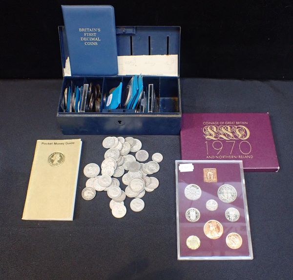 A QUANTITY OF PRE-DECIMAL GB COINS