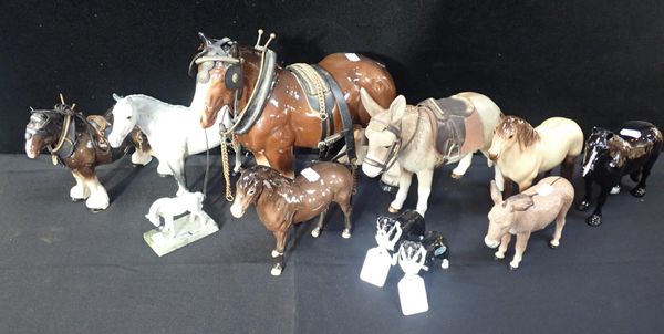 A COLLECTION OF HORSES AND OTHER ANIMALS