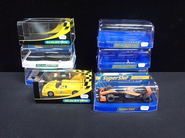 TWO BOXED SCALEXTRIC CARS