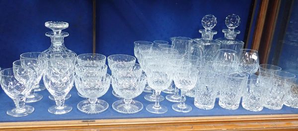 A PART SUITE OF THOMAS WEBB TABLE GLASS