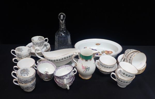 A COPELAND MASK JUG, FLOWER PAINTING