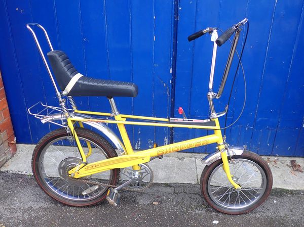 A MARK II CHOPPER BICYCLE IN YELLOW