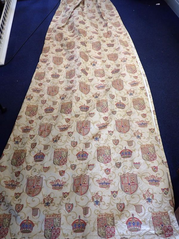 TWO LARGE PAIRS OF COUNTRY HOUSE CURTAINS