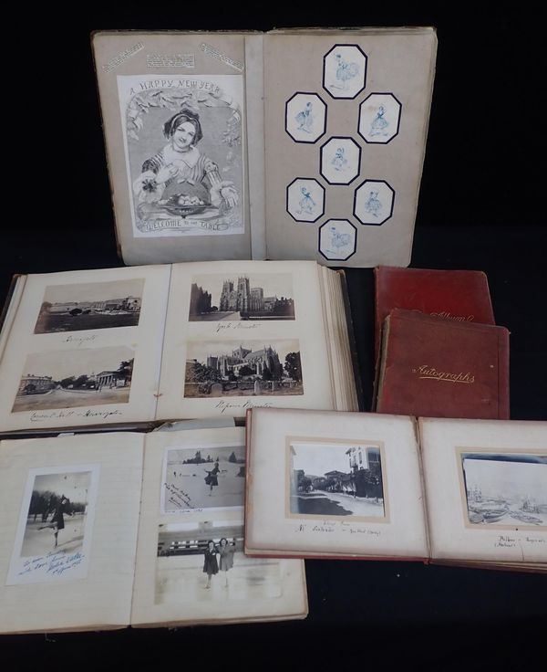 A 19th CENTURY ALBUM OF TRAVEL PHOTOGRAPHS