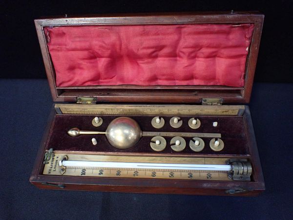 A MAHOGANY CASED 'SYKES'S HYDROMETER' (SIKES), BY LOFTUS, LONDON