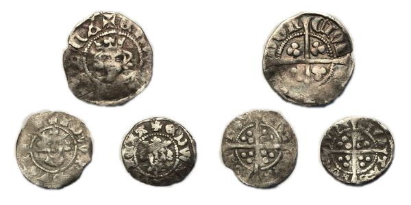 Hammered Halfpenny and Farthings (3)