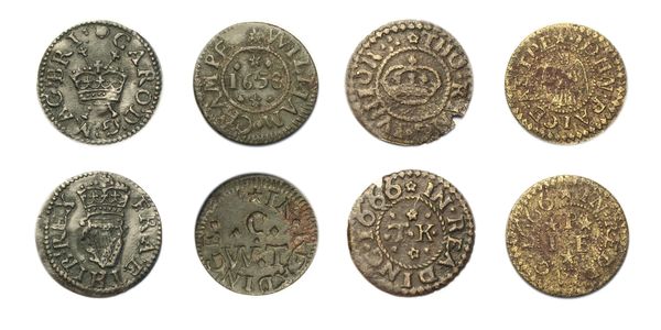 17th Century farthing tokens (5)