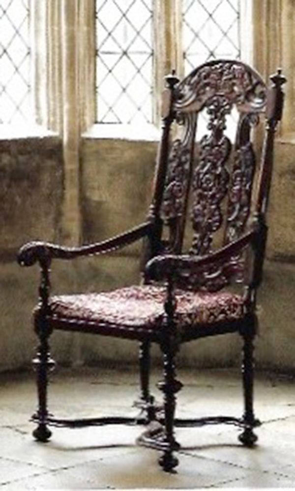 A William III Walnut Arm Chair