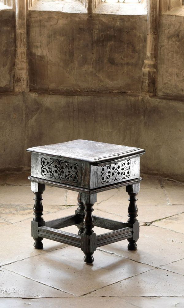 A Rare Commonwealth Oak Joined Ox-Stool