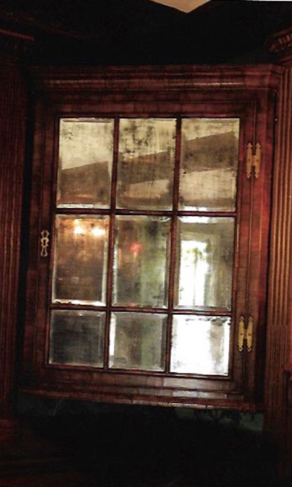 A George II Walnut Corner Cupboard