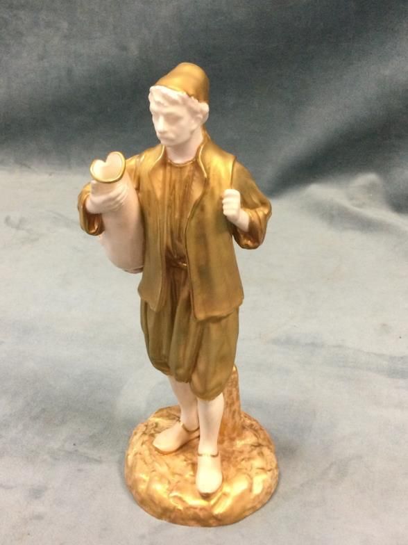 A Royal Worcester water carrier figurine