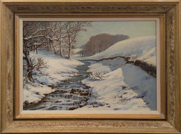 Kenneth Denton RSMA ISMP FRSA PEAGMA 'The First Snow, A Winter Morning in Cumbria'