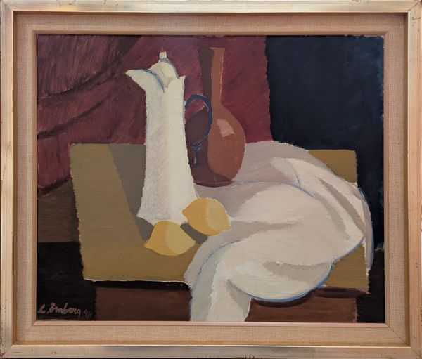 20th century Swedish school ‘Still life with Lemons and White Jug’