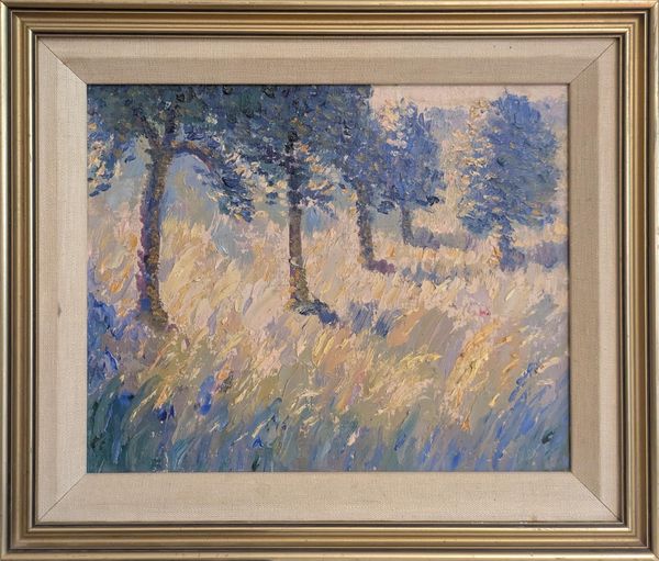 Norman Lloyd (Australian, 1895-1983) 'Trees in a Summer Meadow'