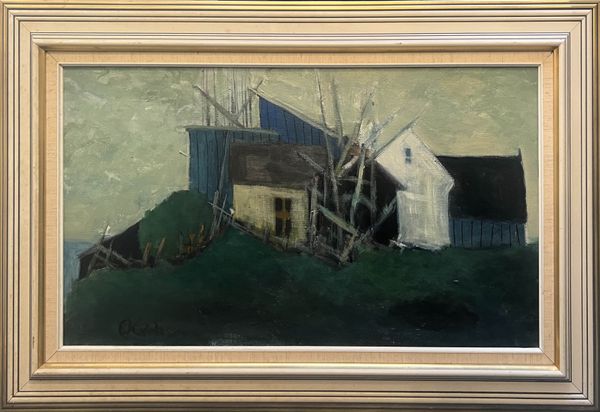 20th Century Swedish School ‘Fishing Village’