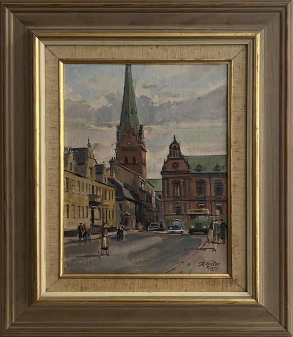 20th Century Swedish School 'Continental Town'