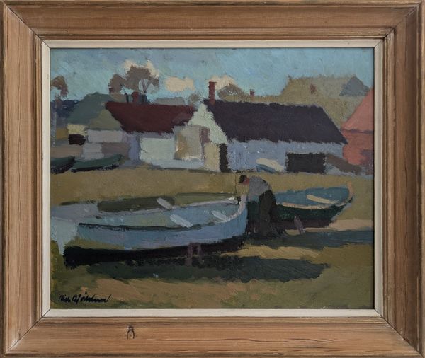 Richard Bjorklund (1897-1974) 'Repairing the Boats'