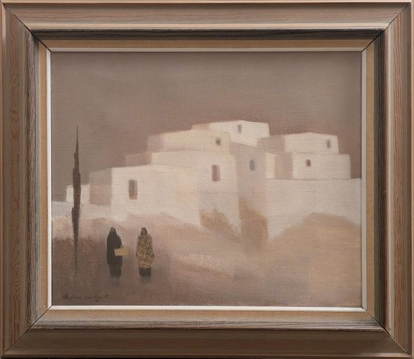 Fabian Lundqvist (1913-1989) 'Figures in a North African Landscape'