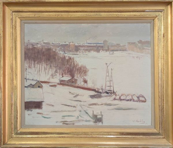20th Century Swedish School 'Frozen River'