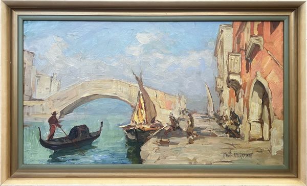 20th Century Swedish School 'Quiet Morning, Venice'