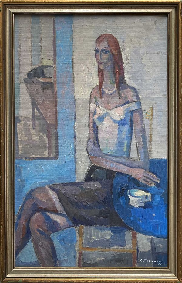 Epifanio Pozzato (Italian 1931-2007) 'Waiting'